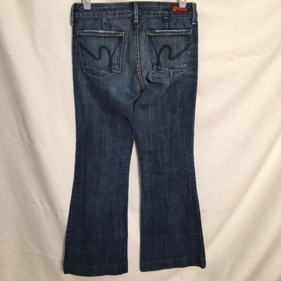 Citizens of Humanity Faye 003 Full Wide Flair Leg Low Rise Jeans 24 - Picture 3 of 8